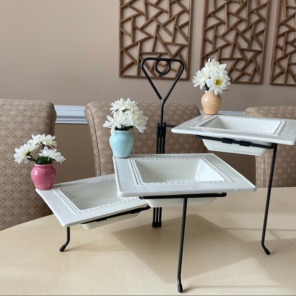 Pretty Pottery Vase Platter Decor 💐 - Picture 11 of 12